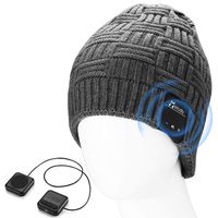 LNKK Bluetooth Beanie Hat, Stylish Knitted Music Beanie Hat Cap with HD Stereo Headphones Earphones Headset Speaker Mic Hands-Free Talking for Men Women Winter Outdoor Fitness