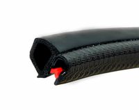 Door Rubber Seal Horizontal Bulb 0.62" Bulb Height x 0.039"-0.137" Grip Range x 0.53 U Height | weatherstripping car door (30 Feet)