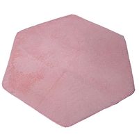 WESTLINK Hexagon Rug Pad Mat  for Kids Playhouse Play Tent Soft Coral (Pink)