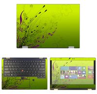 decalrus - Protective Decal Floral Skin Sticker for Lenovo ThinkPad Yoga L380 (13.3" Screen) case Cover wrap LEthnkpadYoga_L380-65