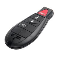 SCITOO 1X Keyless Entry Remote Start Transmitter Uncut Key Fob 4 Buttons Replacement fit for Chrysler 300 Dodge Challenger Charger Magnum Jeep Grand Cherokee M3N5WY783X, IYZ-C01C