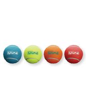 Outward Hound Squeaker Ballz Squeaky Tennis Ball Dog Toys, XS, 4 Pack, Multi
