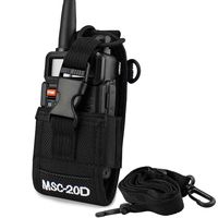 abcGoodefg 3 in 1 Multi-Function Radio Pouch Holder Holster Case for GPS Kenwood Baofeng Motorola Midland Yaesu Icom Two Way Radio Transceiver Walkie Talkie 20D 125mm x65mm x 45mm