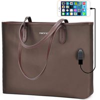 Handbags Up To 14.1 '' Laptop For Women,OSOCE Office Bags Briefcase,Laptop Tote Case For Women(Coffee)