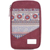 Travel Organizer Cable Bag USB Drive Shuttle Case Electronics Accessory Storage Organizer (Red)