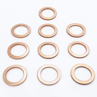 Prime Ave OEM Copper Oil Drain Plug Washer Gaskets For Mercedes Part#: 007603-014106 (Pack of 10)