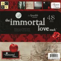 DCWV Premium Stacks, Immortal Love with Sparkle, 48 Sheets, 12 x 12 inches