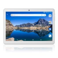 Tablet 10 inch, 3G Phablet Unlocked, Android 8.1 Go Tablets PC with Dual Card Slot, 1G+16GB, Dual Camera, GMS Certified, WiFi, Bluetooth, GPS - Silver