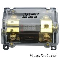 KCT Car Audio Digital Led Display Fuse Holder ANL Include 2 Fuses Distribution Block 1 Way in 2 Way Out