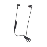 Audio-Technica ATH-CK200BTBK Bluetooth Wireless In-Ear Headphones with In-Line Mic & Control, Black