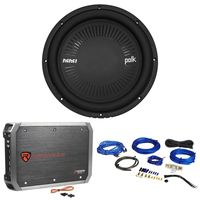 Polk Audio MM 1242 SVC 12 1260 Watt Car/Marine Subwoofer Sub+Amplifier+Amp Kit