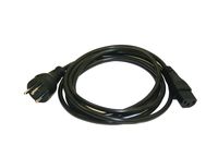 Interpower 86275010 Israeli Cord Set, SI-32 Plug Type, IEC 60320 C13 Connector Type, Black Plug Color, Black Cable Color, 10A Amperage, 250VAC Voltage, 2.5m Length