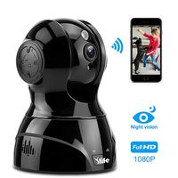 Ylife WiFi Wireless Security Camera, 1080P HD IP Camera Works with Alexa, Pan/Tilt/Zoom Video Baby Pet Monitor Camera with Two Way Audio, Night Vision, Motion Detection, Indoor Home Dome Surveillance