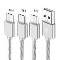 Charger Cord For LG k40 k50 Q60 Stylo 3 2 Plus 2v,Solo Lte,Aristo 3+,Tribute Dynasty/HD,Phoenix 3 2 Plus,Fortune/2,Fiesta 2,Zone 3,Rebel 2/3,K4/K8,Escape 2/3,Fast Charging Micro Usb Phone Cable 6FT