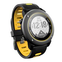 OOLIFENG GPS Sport Smart Watch, Fitness Tracker with Altimeter Barometer Compass Heart Rate Monitor IP68 Waterproof Digital Watch for Outdoor Sports,Yellow