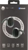 Bluetooth Wireless Headset Stereo Headphone Earphone Sport Universal uPlus- Twin Turbo (Black)