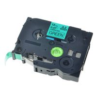 KCMYTONER Compatible for Brother 12mm (1/2") x 8m TZe-731 TZ731 TZe731 TZ 731 Laminated Label Tape Used in P-Touch PT-D210 PT-H100 PT-1300 PT-E550W PT-P900 ST-5 Labeler (Black on Green, 1 Pack)