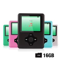 Ultrave MP3/MP4 Player with 16G SD Card, Portable Lossless Sound Player, Rechargeable MP3 Player, Support Ebook, Image Viewing MP3 Music Player -Black03