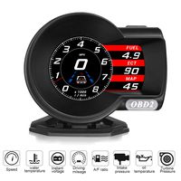 Widerlife Universal Car HUD Head Up Display OBDII EUOBD Multi-Function HD TFT LCD Instrument Refitting Code Table Display with Test Brake Test Overspeed Alarm