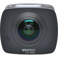 Vivitar DVR988-BLK 360 Action Camera, 4K and 1080P HD Resolution, Black