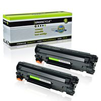 GREENCYCLE 2 Pack Compatible Canon 125 3484B001AA 125 CRG 125 Laser Black Toner Cartridge use in Canon ImageClass LBP6000 LBP6030w MF3010 Printer
