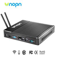 Mini PC Small Computers Fanless Industrial Office Personal Desktop Computer with Aluminum Case Intel Core i3 6100U Dual Core 150Mbps WiFi 1000Mbps LAN, Support Linux Windows 7/8/10
