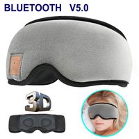 MOITA Sleep Mask Headphones, Bluetooth 3D Sleep Eye Mask Headphones with Built-in Speakers, Wireless Sleep Mask Music Player for Sleeping, Traveling, Yoga (Grey)