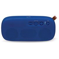 iLive Water Resistant Wireless Speaker, 8.27 x 1.8 x 3.82 Inches, Built-in Rechargeable Battery, Blue (ISBW249BU)