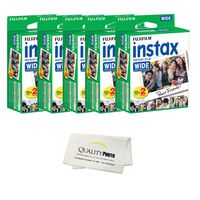 Fujifilm instax Wide Instant Film 10 Pack (100 Exposures) for use with Fujifilm instax Wide 300, 200, and 210 Cameras ...