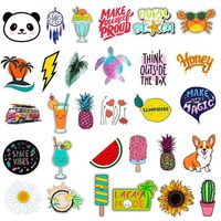Ecurson Cute Water Bottle Stickers Waterproof for Teens Girls 30 PCS,Trendy Stickers Decals for Laptop,Computer,Mackbook,Notebook, Hydro Flask Travel Vinyl Stickers Waterproof