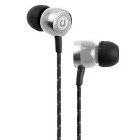 Audiofly AF45C MK2 in-Ear Headphone with Microphone and Control for Smartphone (Silver) Featuring a 3.5mm Headphone Jack, IPX-5 Rating, Braided Cable and Noise isolating Silicone Ear Tips.