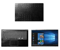 decalrus - Protective Decal for LG Gram 15Z980 (15.6" Screen) Laptop Crocodile Skin Pattern Texture Skin case Cover wrap CROlgGram15Z980Black