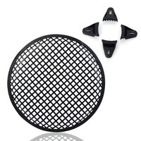 MeiBoAll Car Audio Sub Woofer Metal Grille with 4 Mounting Brackets Black Grill Cover Guard Protector Grille Auto Speaker Parts (12inch)