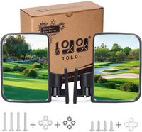 10L0L. Golf cart Generic Side Mirrors of EZGO Club Car Yamaha and Others (One Pair for Sale)