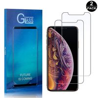 iPhone X/iPhone Xs Tempered Glass Screen Protector, UNEXTATI Premium Scratch Resistant Screen Protector, HD Clear Tempered Glass Film for iPhone X/iPhone Xs (2 Pack)