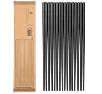 COZILIFE Reusable Chopsticks 8-Pairs, Premium Quality Fiberglass Chopsticks for Household and Restaurant, 9 1/2 Inches in length, Kraft Box Package