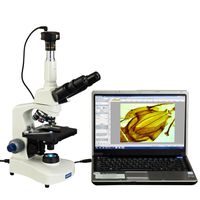 OMAX 40X-2000X Trinocular Compound Siedentopf LED Microscope with 3MP USB Camera