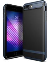 Caseology Wavelength for Apple iPhone 8 Plus Case (2017) / for iPhone 7 Plus Case (2016) - Stylish Grip Design - Black/Deep Blue