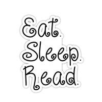 Eat Sleep Read Funny Stickers - 2 Pack - Laptop Stickers - 2.5" x 2.5" Vinyl Decal - Laptop, Phone, Tablet Vinyl Decal Sticker (2 Pack)