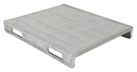 Vestil SDSP-4048 Steel Solid Deck Pallet, 4000 lbs Capacity, 40" Width, 6" Height, 48" Depth