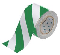 Brady 132438 Marking Tape, 100' x 4", Green on White