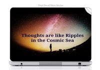 Laptop VINYL DECAL Sticker Skin Print Universe Cosmic Stars Inspirational Quote Printed Design fits Envy TouchSmart 15.6"
