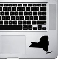 StickAny Palm Series New York NY Sticker for MacBook Pro, Chromebook, and Laptops (Black)
