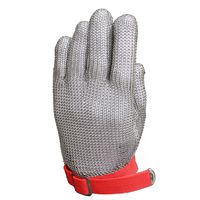 Anself Cut Resistant Glove Stainless Steel Mesh Knife Cut Resistant Protective Glove