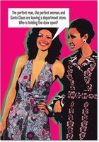 1091 'Perfect Woman' - Funny Merry Christmas Greeting Card with 5" x 7" Envelope by NobleWorks