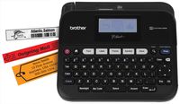 Brother P-touch, PTD450, PC-Connectable Label Maker, Split-Back Tapes, 7 Font Sizes, One-Touch Keys, Black