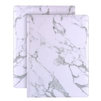 Plinrise Luxury Marble Portfolio File Folder Document Resume Organizer,Padfolio File Holder Folders Letter Size,Clipboard Folder with Writing Pad,Black Marbling ... (White)