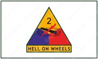 2nd Armored Division Sticker United States Army US Computer Tablet Decal Sticker 3x5 inches