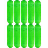 Moose 10 Count 7.5" Blank Skateboard Deck Neon Green 7-Ply Canadian Maple