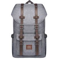 KAUKKO Laptop Outdoor Backpack Travel Hiking Camping Rucksack Casual College Daypack Fits 15" (23GREY)